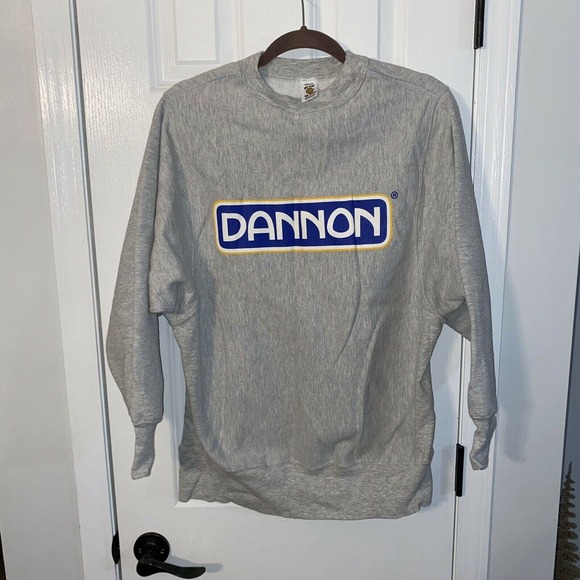 Vintage Medallion go for the Gold “Dannon" Yogurt Sweatshirt Size M Rare - Picture 1 of 4